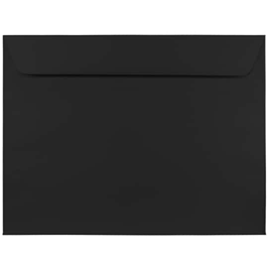 JAM Paper 9" x 12" Smooth Black Booklet Premium Envelopes, 25ct.